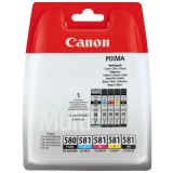 Original OEM Ink Cartridges Canon PGI-580/CLI-581  CMYK (2078C005) (multi pack)