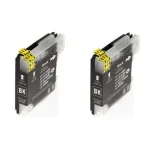 Compatible Ink Cartridges LC-1100 BK for Brother (LC1100BKBP2) (Black) (2-pack)